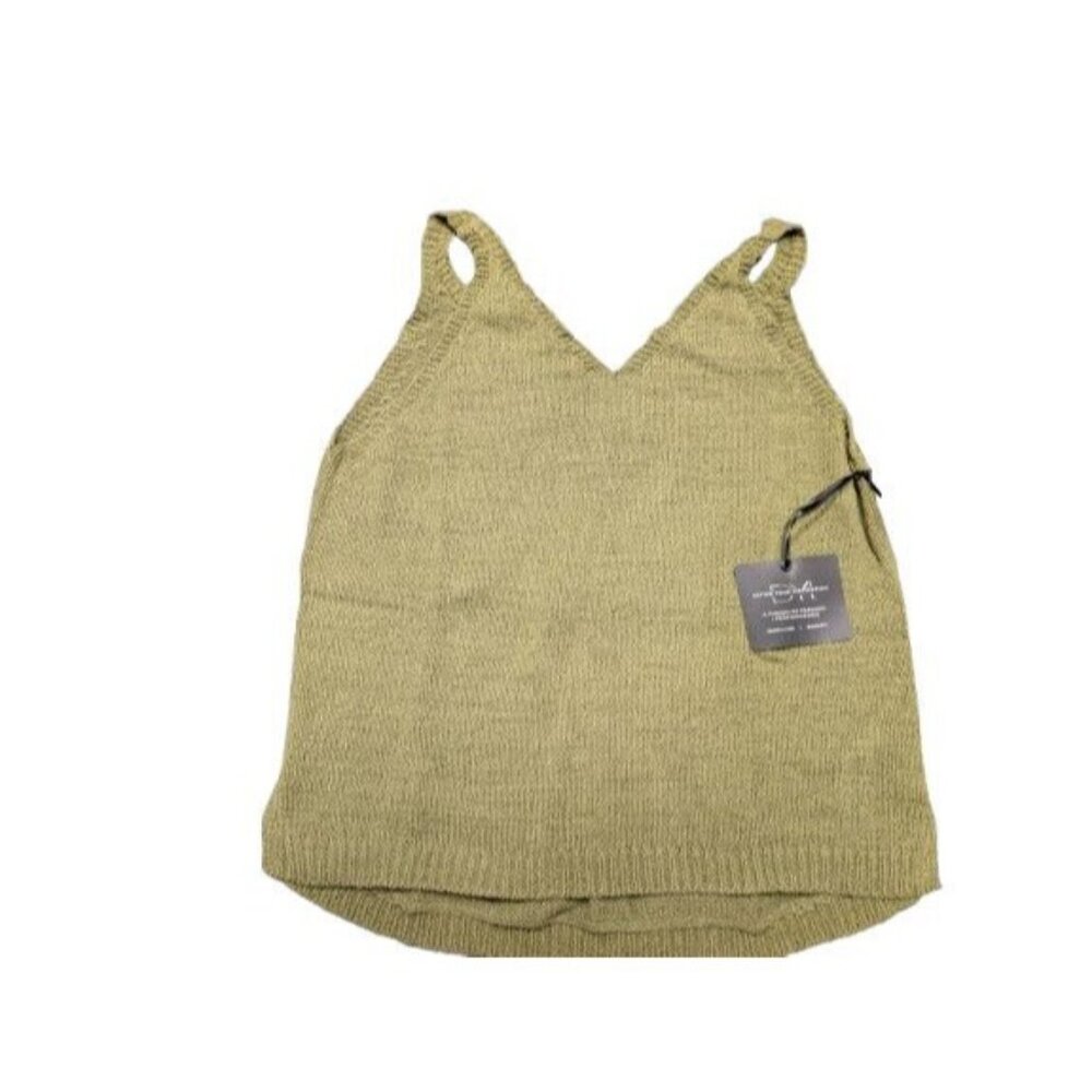 DYI Women's Sweater Tank Top Lichen Green Size Large